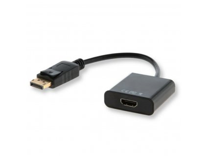 DisplayPort HDMI Adapter Savio CL-55 Fekete 20 cm