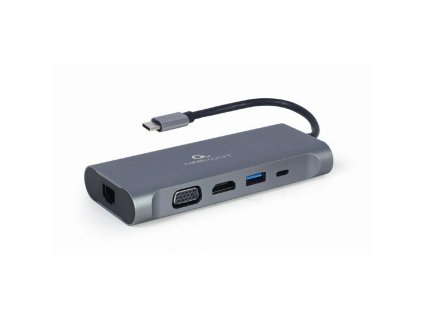 USB-C elosztó GEMBIRD A-CM-COMBO7-01 Szürke 100 W