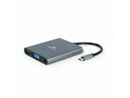 USB-C elosztó GEMBIRD A-CM-COMBO6-01 Szürke 60 W