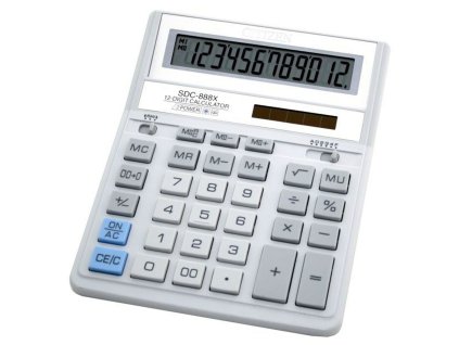 Számológép Citizen SDC888XWH Fehér Fekete Műanyag 15,3 x 3,3 x 20,3 cm