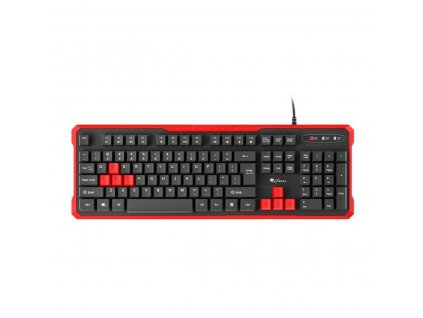 Billentyűzet Natec RHOD 110 Fekete Piros Fekete/Piros