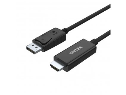 DisplayPort HDMI Adapter Unitek Y-5118CA Fekete 1,8 m
