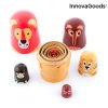Fából készült Matryoshka állati figurákkal Funimals InnovaGoods 11 Darabos