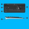 Billentyűzet és Egér Logitech 920-008685 Fekete Qwerty US