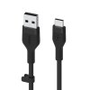 USB-C Kábel - USB Belkin BOOST↑CHARGE Flex Fekete 3 m