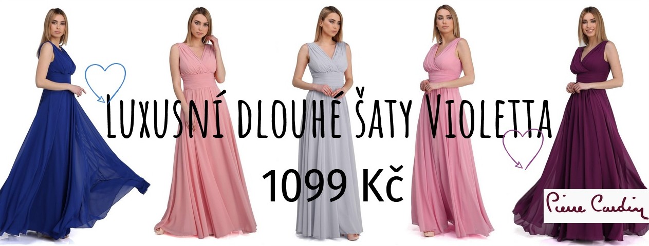 Dlouhé společenské šaty Violetta