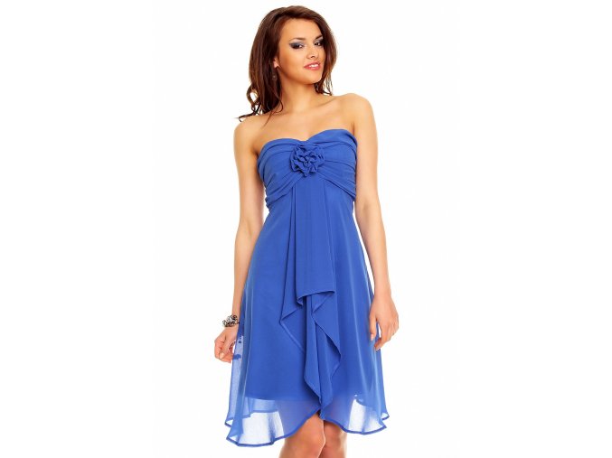 Plesové šaty Virgie modré