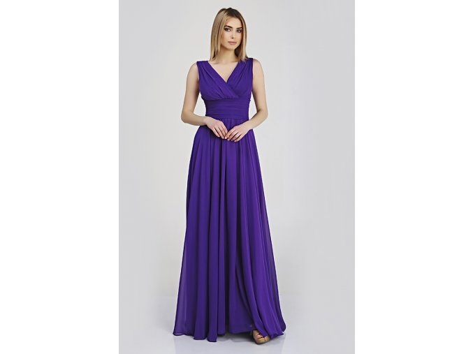 Luxusní společenské šaty Violetta fialové