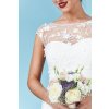Luxusní svatební šaty Floretta bílé detail