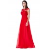Luxusní společenské šaty Floretta červené