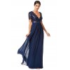 Společenské šaty Tiffanie tmavě modré dlouhé 2