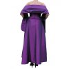 Dynasty luxusní společenské dlouhé šaty Valencia fialové zezadu