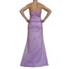 Dynasty luxusní společenské dlouhé šaty Victoria fialové zezadu