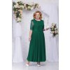 Luxusní společenské šaty pro plnoštíhlé Eugenia II smaragdově zelené dlouhé 2