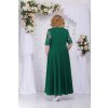 Luxusní společenské šaty pro plnoštíhlé Eugenia II smaragdově zelené dlouhé zezadu 2