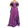 Dynasty luxusní společenské dlouhé šaty Meredith fialové