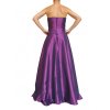 Dynasty luxusní společenské dlouhé šaty Meredith fialové zezadu