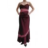 Dynasty luxusní společenské šaty Esmeralda vínově červené