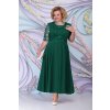Luxusní společenské šaty pro plnoštíhlé Eugenia III smaragdově zelené dlouhé