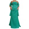 Dynasty luxusní společenské šaty Anastasia smaragdově zelené