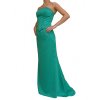 Dynasty luxusní společenské šaty Anastasia smaragdově zelené zboku