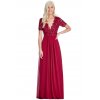Společenské šaty Tiffanie vínově červené dlouhé