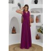 Luxusní společenské šaty Violetta purpurově fialové dlouhé 2
