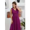 Luxusní společenské šaty Violetta purpurově fialové dlouhé 6