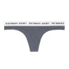Kalhotky Victoria's Secret Logo Thong tmavě šedé