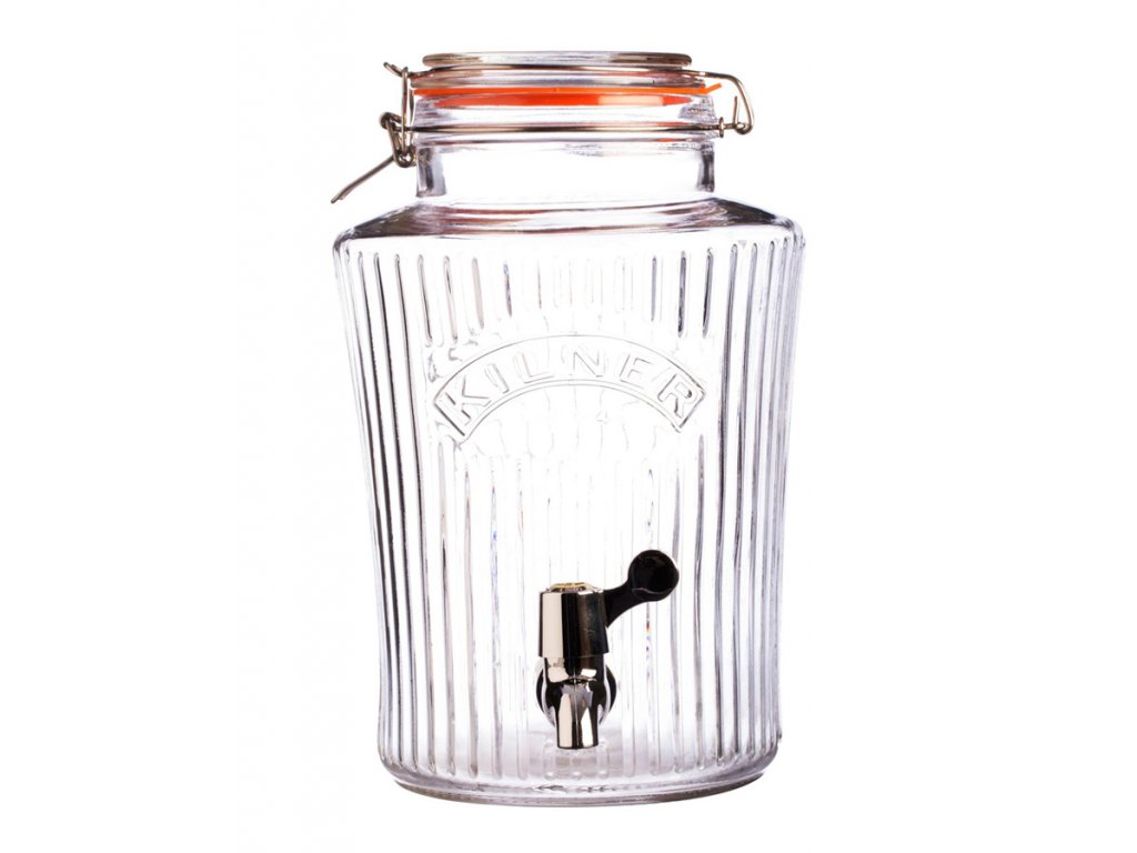 Skleněný soudek Vintage Kilner s kohoutkem 8 l