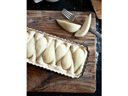 Non-stick Loose Base Rectangular Fluted Flan / Quiche Tin