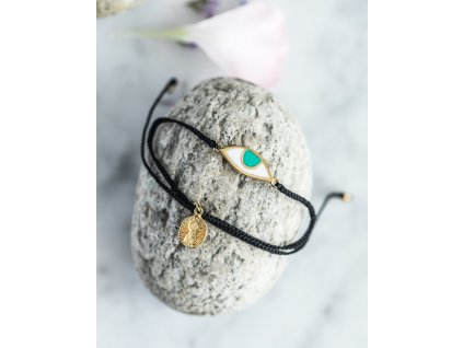 Náramek eye protection bracelet - black/gold