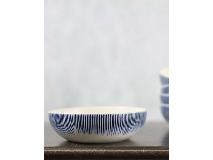 Karuma Ceramic Cereal Bowl Blue & White