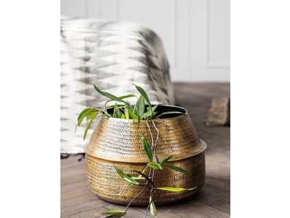 Květináč Brass Rattan Ø 38 cm