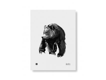 Print aquarelle "Gentle Bear"