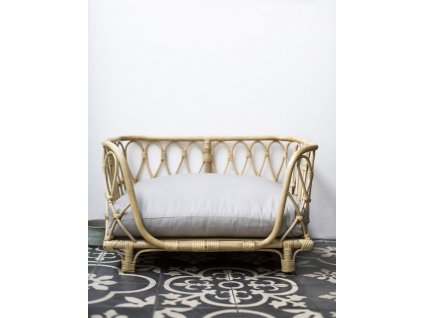Rattan dog / cat bed Coffee