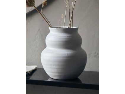 Vase Juno White 19 x Ø 17 cm