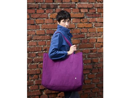 Nákupní taška Iona Purple Rain bavlněná
