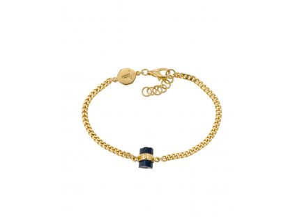 Bracelet Rough Gem Chain Black Tourmaline Gold