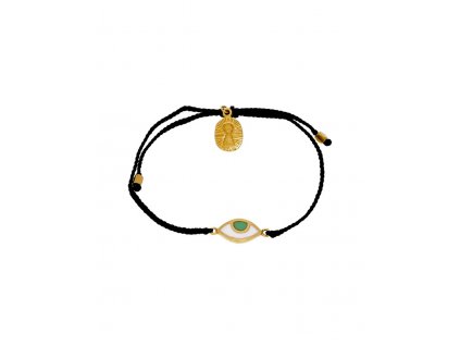 Dětský náramek eye protection bracelet - black /gold