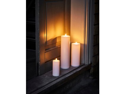 LED candle white 15 cm
