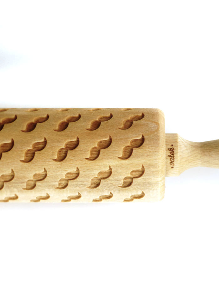 Embossed roller "mustard"