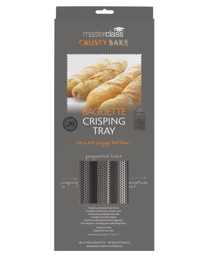 Nepřilnavý pečící plech na bagety - Crusty bake