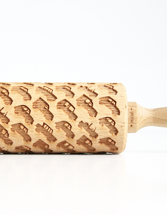 Embossed Roller "Mixed Cars"