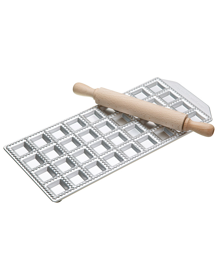 Imperia 36 Hole Ravioli Tray and Rolling Pin
