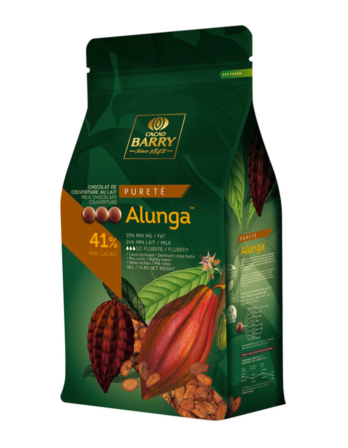 Chocolate ALUNGA 41% 1 kg Cacao Barry