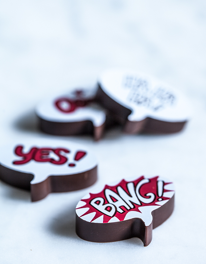 Magnetic praline form "Comic bubble"