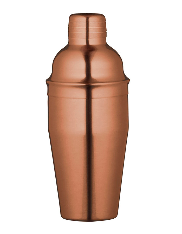 BarCraft Copper Finish Cocktail Shaker