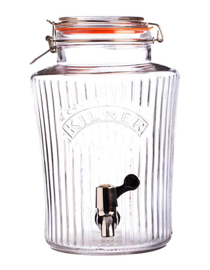 Skleněný soudek Vintage Kilner s kohoutkem 8 l