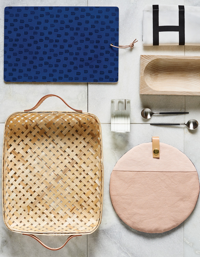 Bamboo Basket Sporta large nature